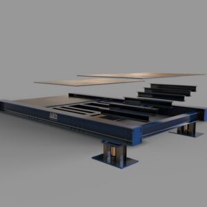 3x24m 100 Ton Kapasiteli Zemin Üstü ABS-I24-100 Model Tır Kantarı
