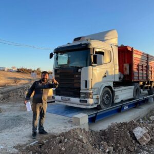 3x12m 100 Ton Kapasiteli Zemin Üstü ABS-C12-100 Model Kamyon Kantarı